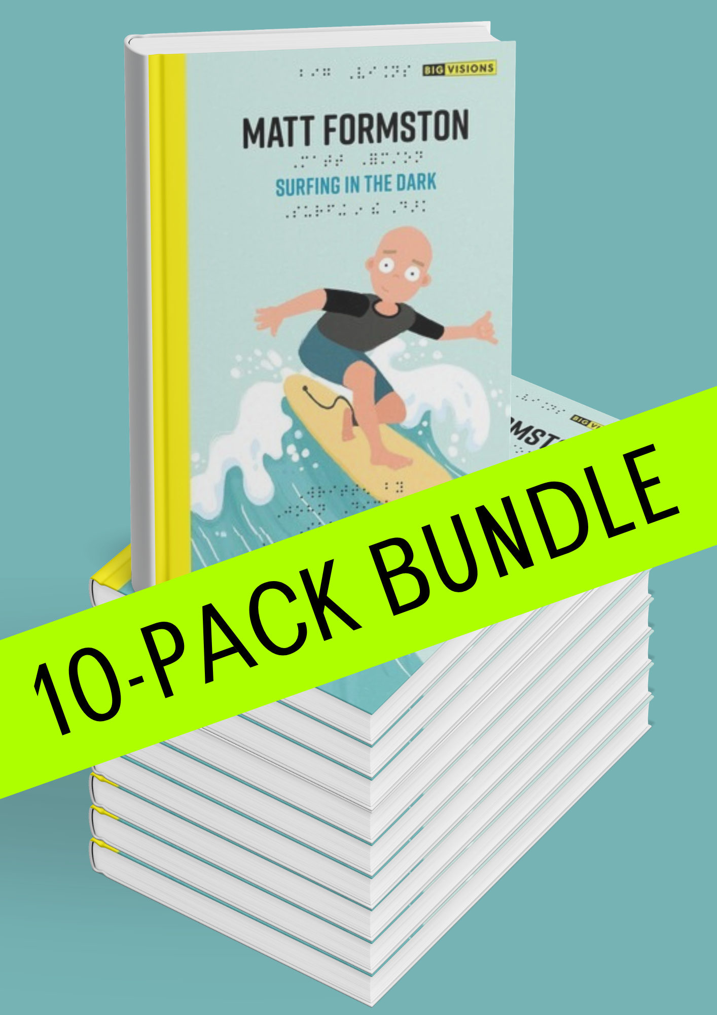 Stack of 10 Surfing in the Dark - Matt Formston Books